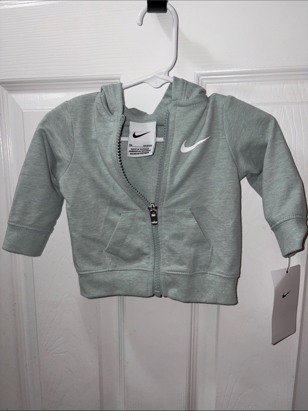 Nike Baby Zip-Up Hoodie - Sage Green